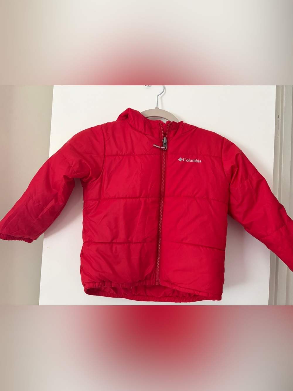 Columbia Bright Red Quilted Jacket
